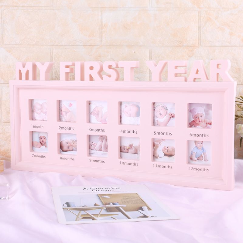 My First Year Photo Frame Monthly Milestone